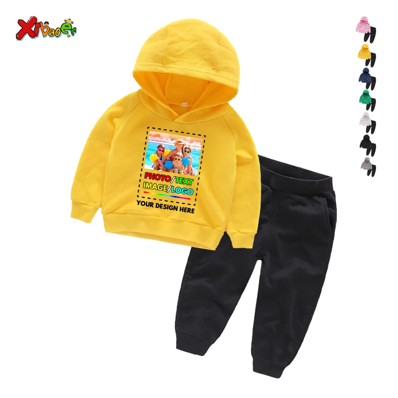 Baby Clothing Logo - Kids Hoodies Sets for Boys Toddler