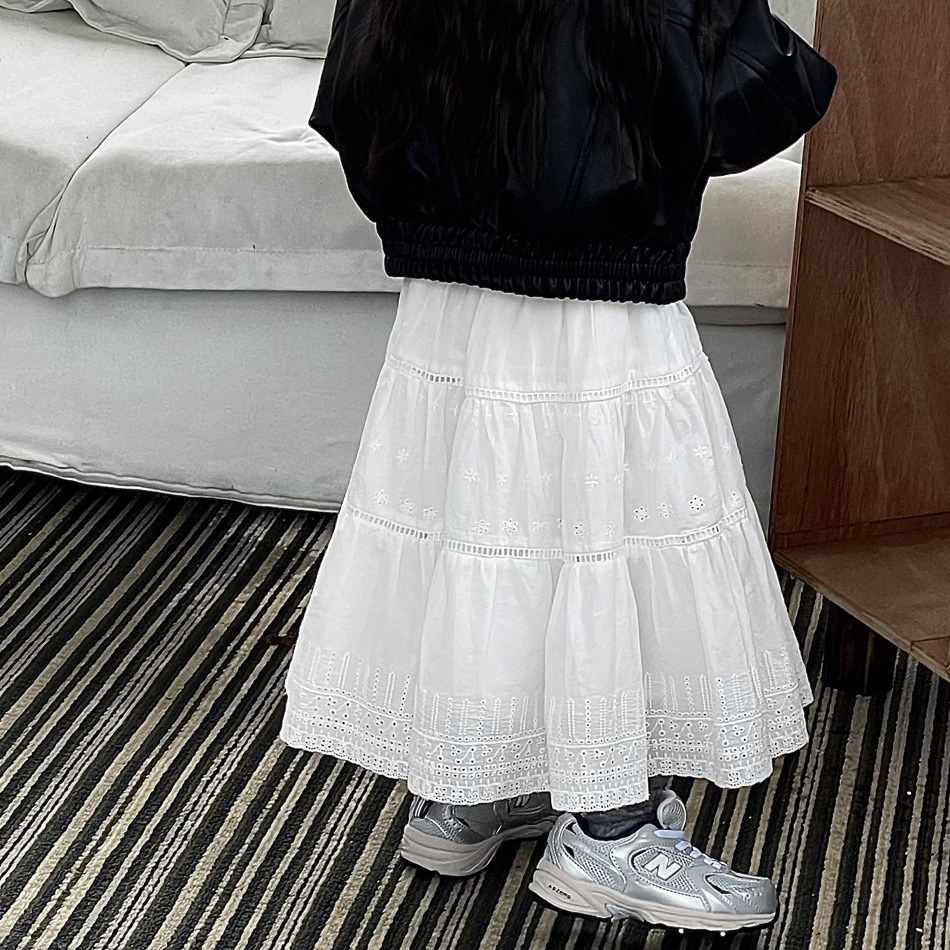 Baby Clothing Embroidery - Skirt Princess Girls French Retro Style