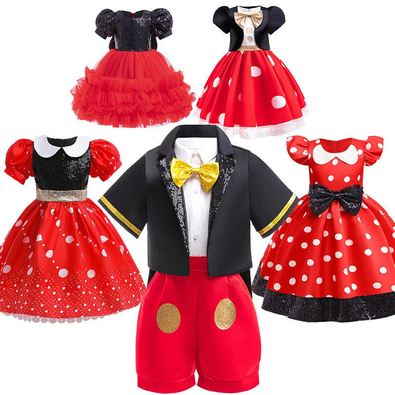 Toddler Legging Set - Little Girl Mickey Dress Toddler Kids