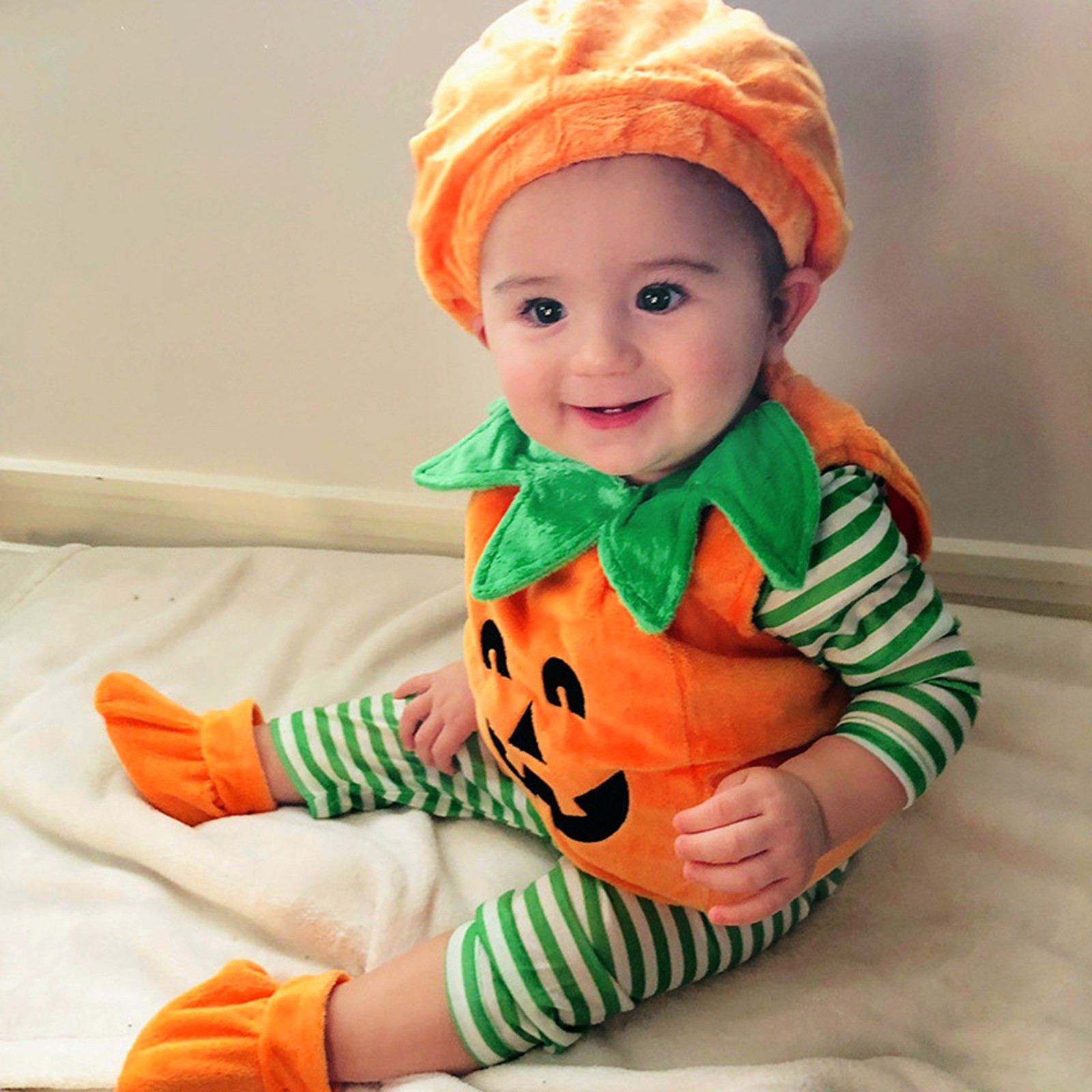 Baby Clothing Sets Boy - Halloween Pumpkin Costume Kids Children Hat