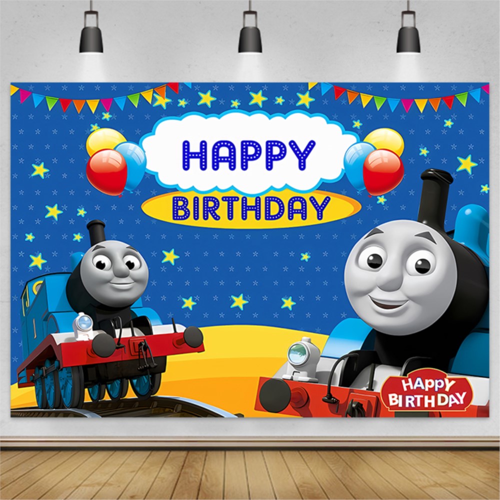 Baby Zebra Clothing - Cute Thomas Train Friends Backdrop Toy