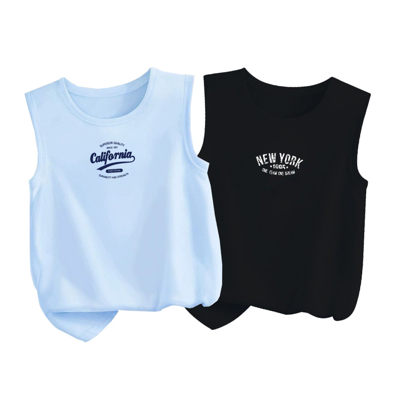 Baby Clothing Logo - Children California City Vests Boys Sleeveless