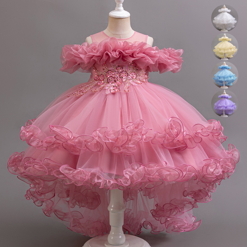 Baby Xmas Clothing - Girl Flower Princess Sequins Baby Wedding