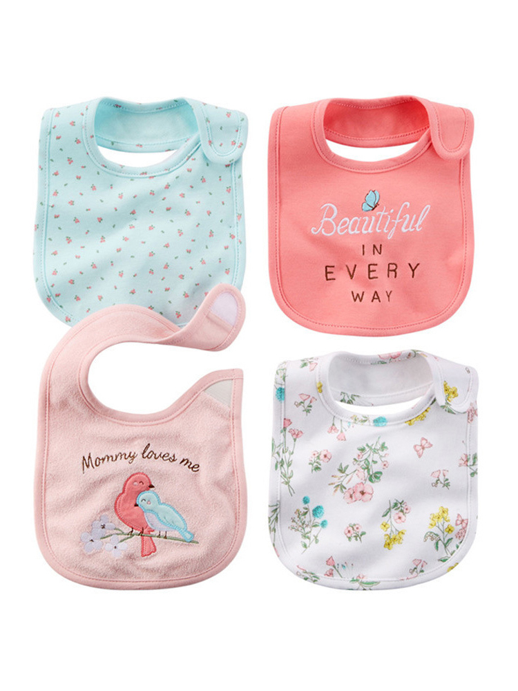 Baby Clothing 1 Year Old - 100% Cotton Baby Bibs Waterproof Bandana