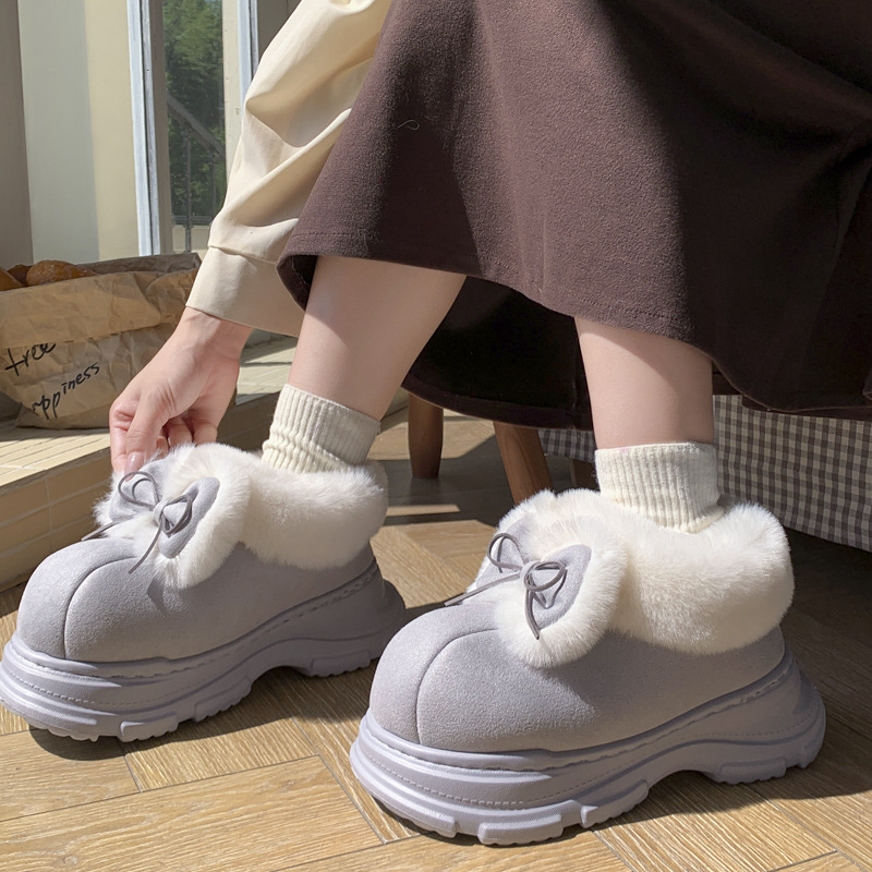 Warm Faux Fur Fluffy Slippers  - Soft Sole Booties review and price