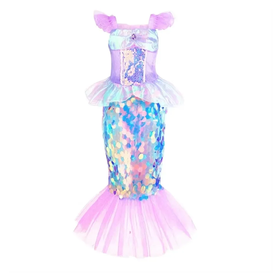 Mermaid Dress Girls Kids Cospl - Baby Clothing Europe review and price