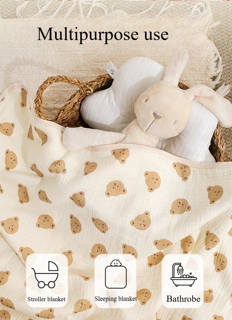 Baby Bath Towel 4 Layers Gauze - Baby Clothing Fabric review and price