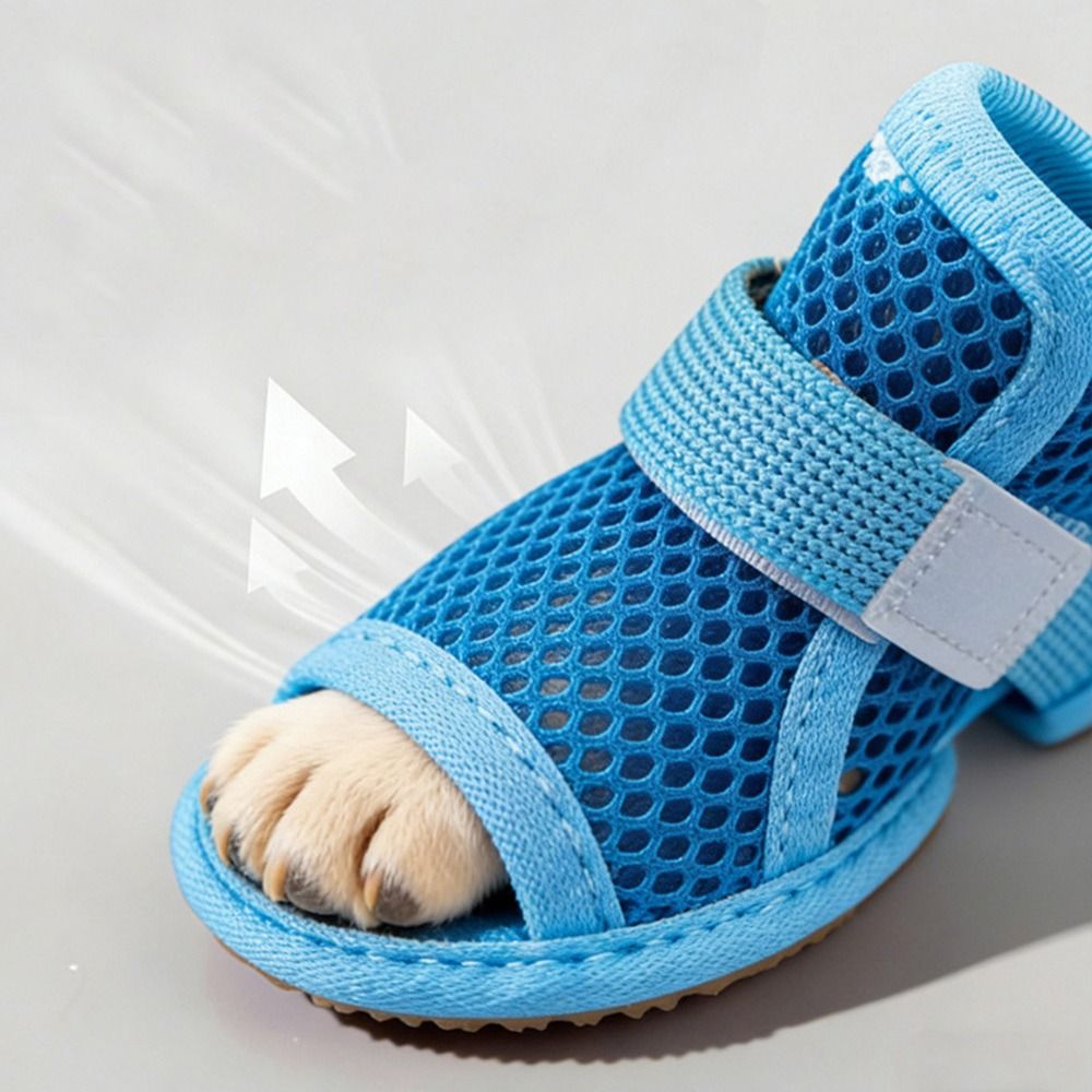 4Pcs Portable Mesh Dog Shoes S - Soft Sole Booties review and price