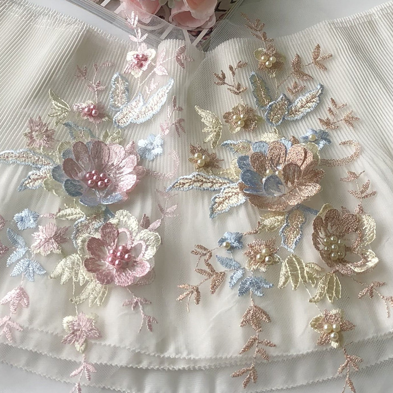 1Pcs Lace Patch Mesh Net Embro - Baby Clothing Embroidery review and price