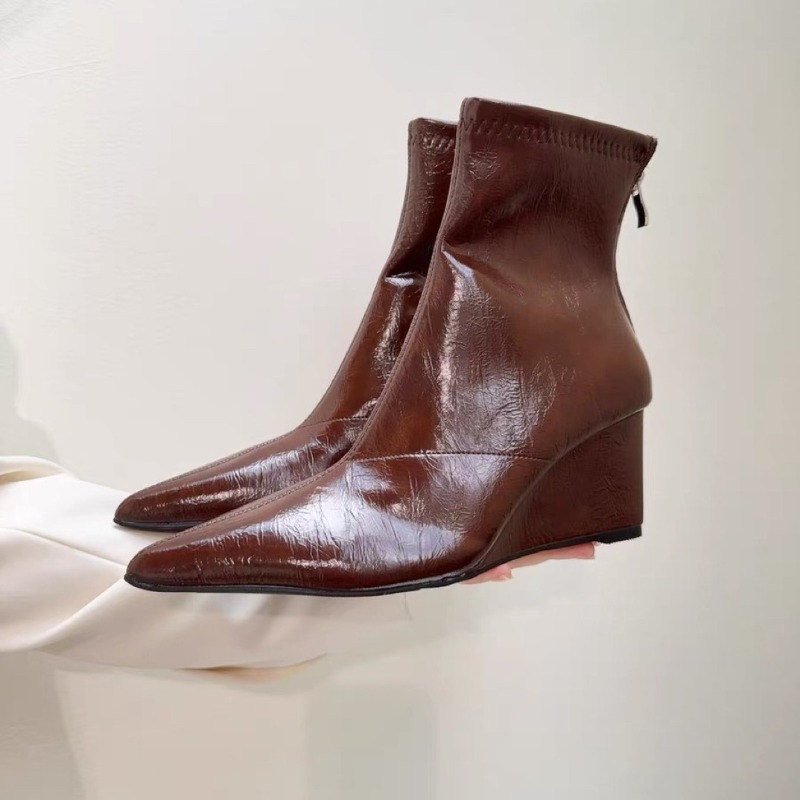 Wedge Heel Booties Fashion Poi - Soft Sole Booties review and price