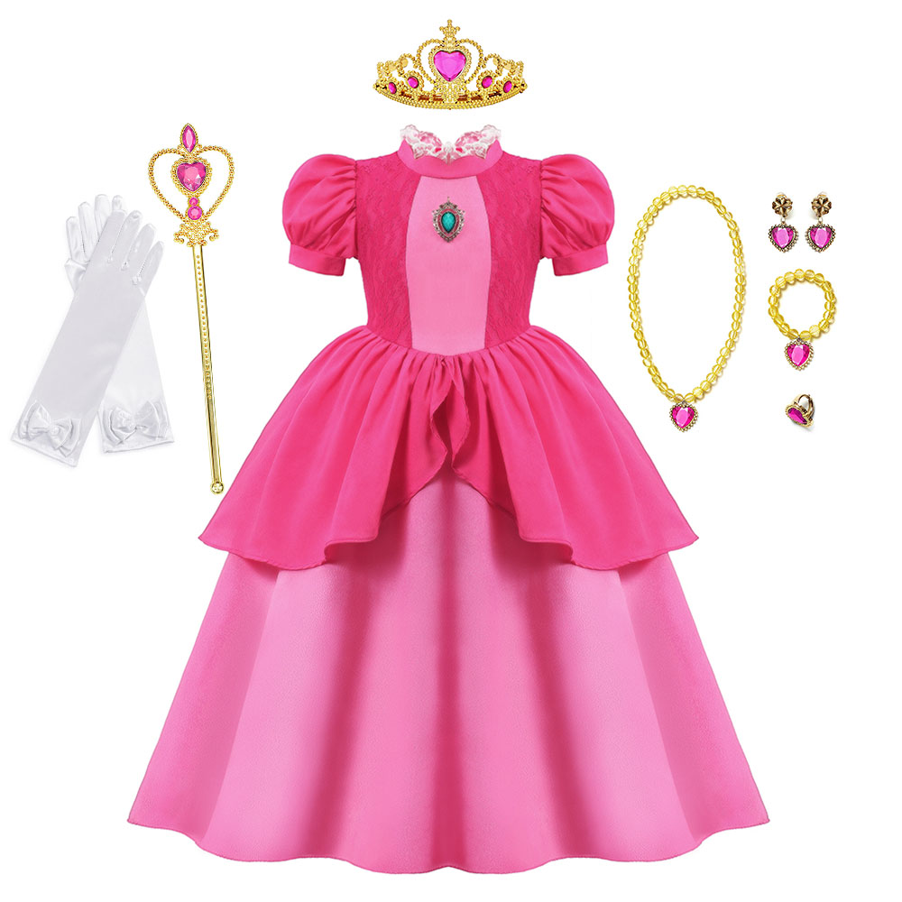 Peach Cosplay Dress Girl Movie - Baby Clothing Europe review and price