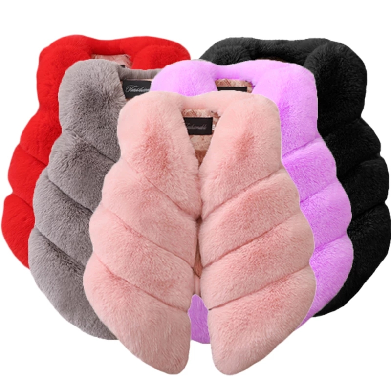 Baby Girls Faux Fur Vest Outfi - Baby Xmas Clothing review and price