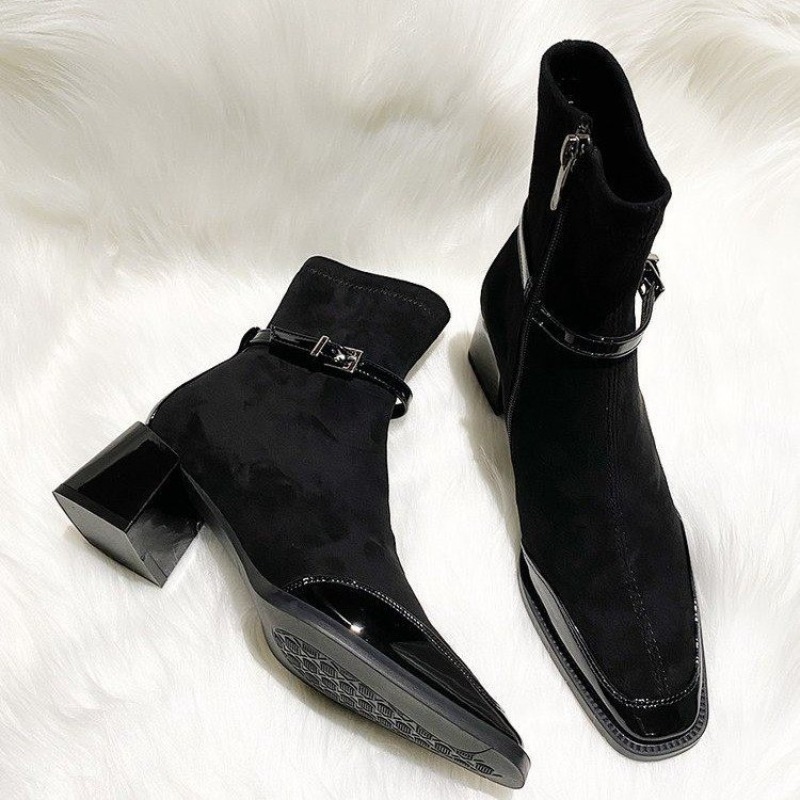 Belt Buckle Booties Fashion Sq - Soft Sole Booties review and price