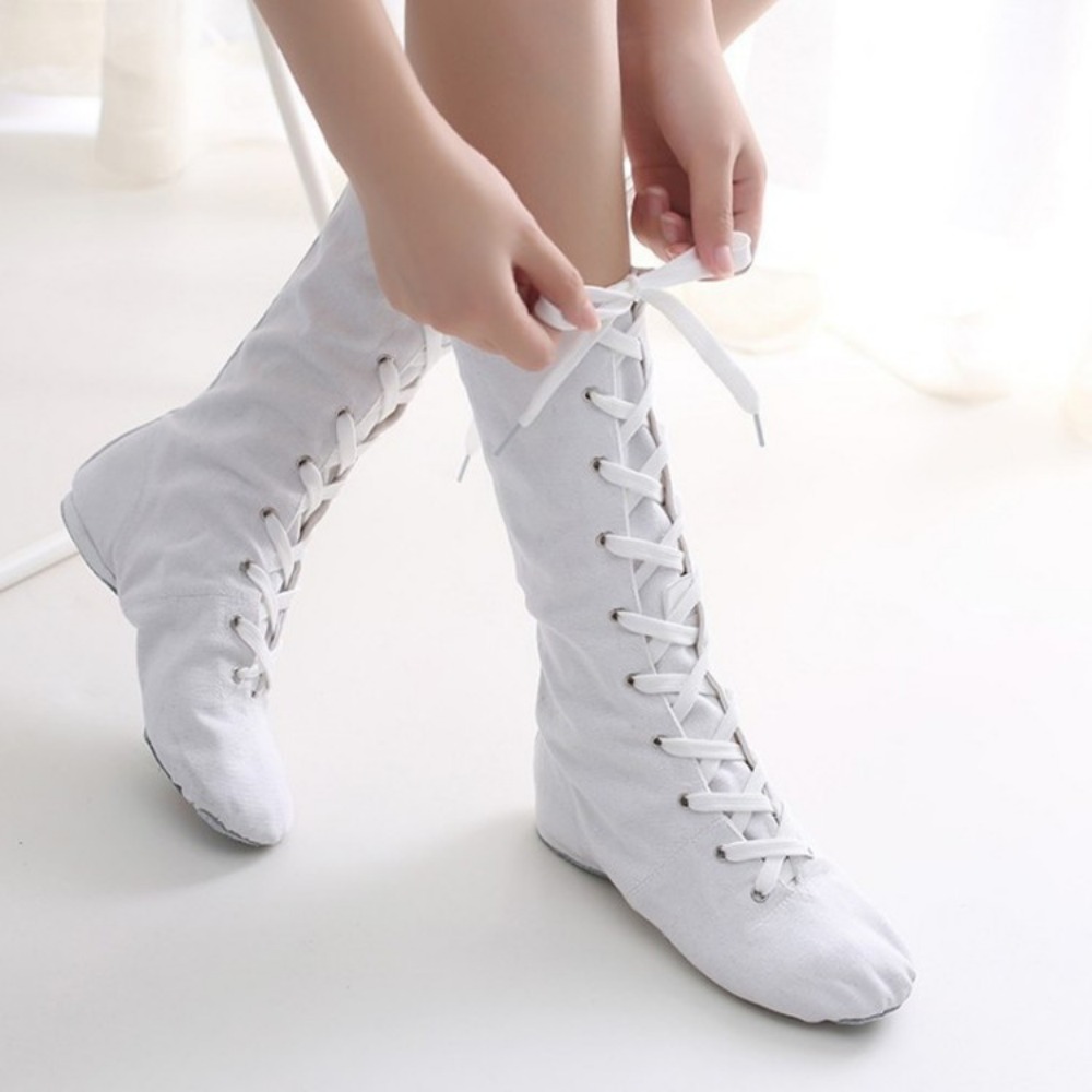 Women Canvas Jazz Boots 28-44  - Soft Sole Booties review and price