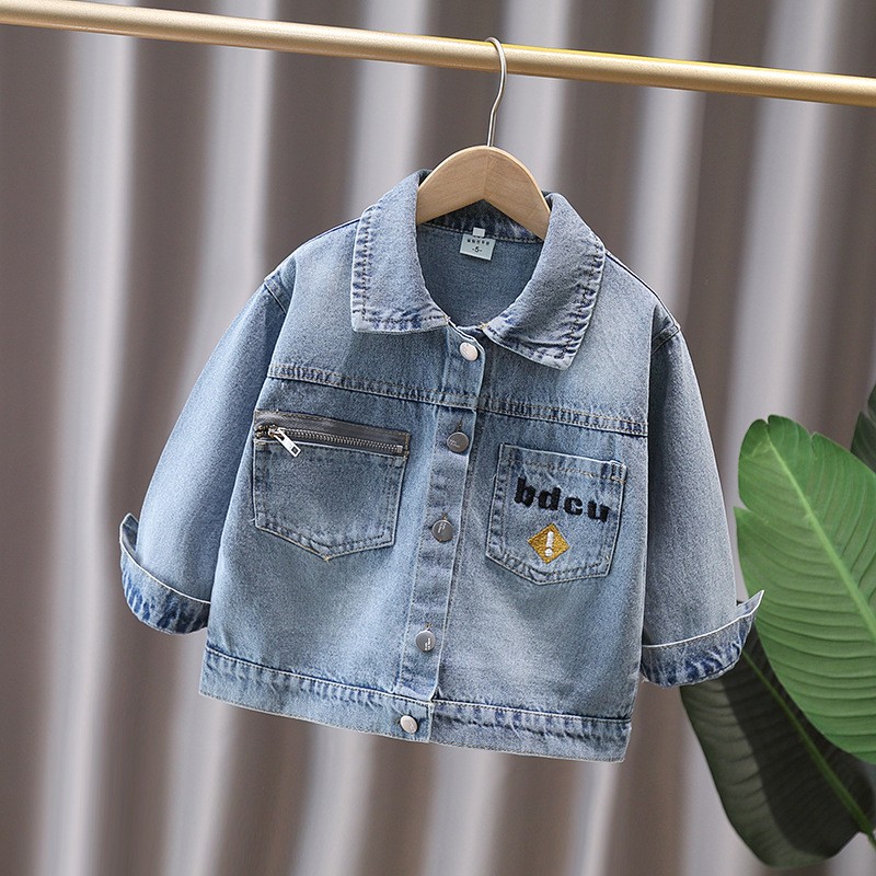 Cute Style Baby Child Denim Ja - Baby Clothing Sets Boy review and price