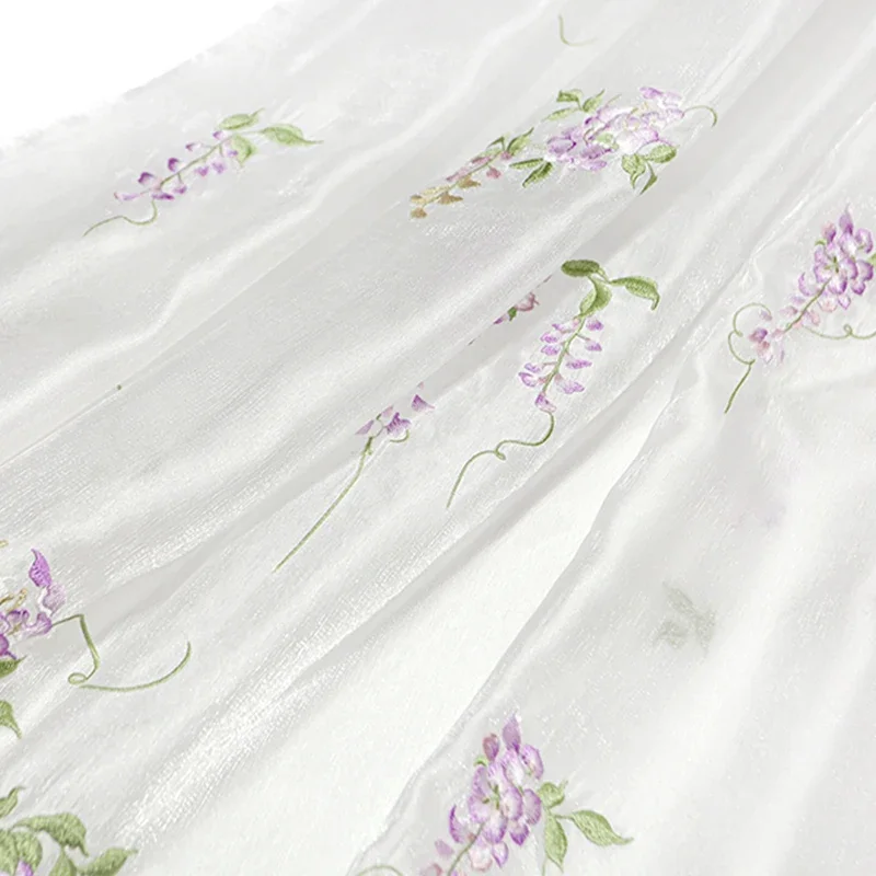 Wisteria Embroidery Fabric DIY - Baby Clothing Embroidery review and price