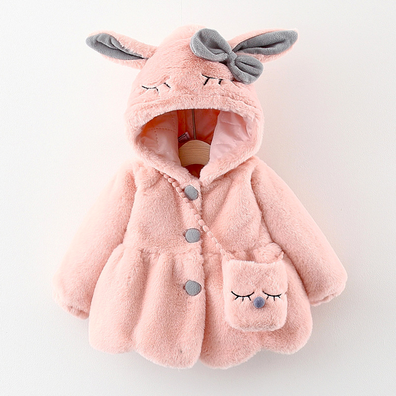 Cute Rabbit Ears Plush Baby Ja - Baby Xmas Clothing review and price