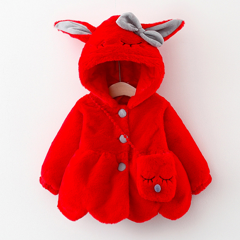 Cute Rabbit Ears Plush Baby Ja - Baby Xmas Clothing review and price