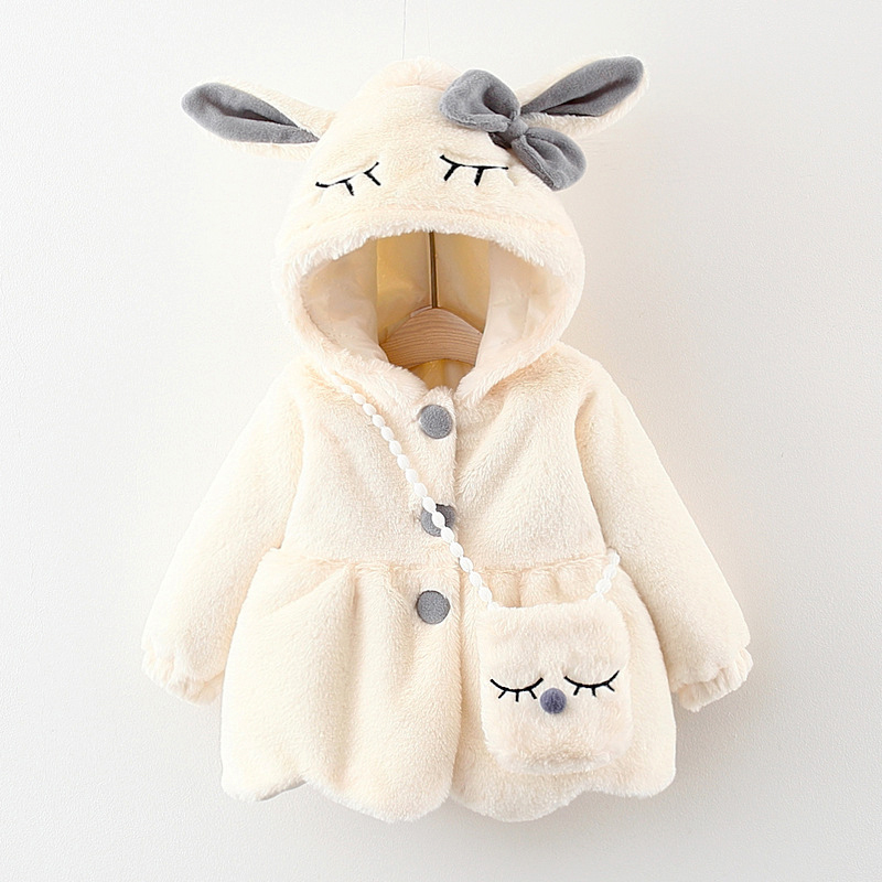 Cute Rabbit Ears Plush Baby Ja - Baby Xmas Clothing review and price