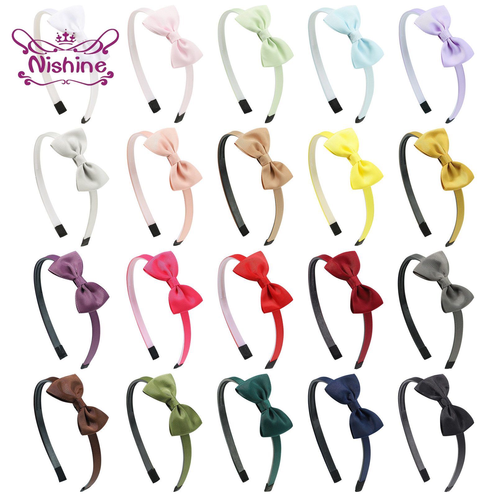 1PCS Ribbon Bow Knot Headband  - Baby Clothing 1 Year Old review and price