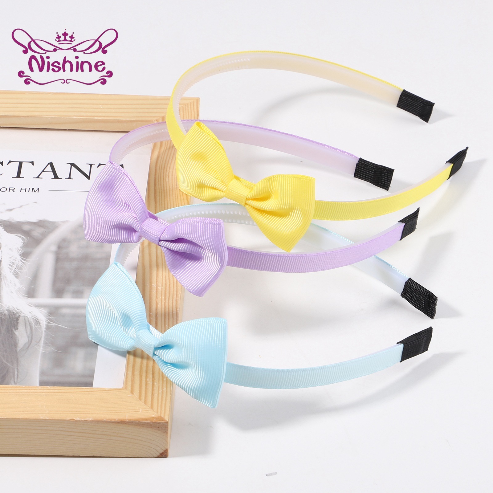 1PCS Ribbon Bow Knot Headband  - Baby Clothing 1 Year Old review and price