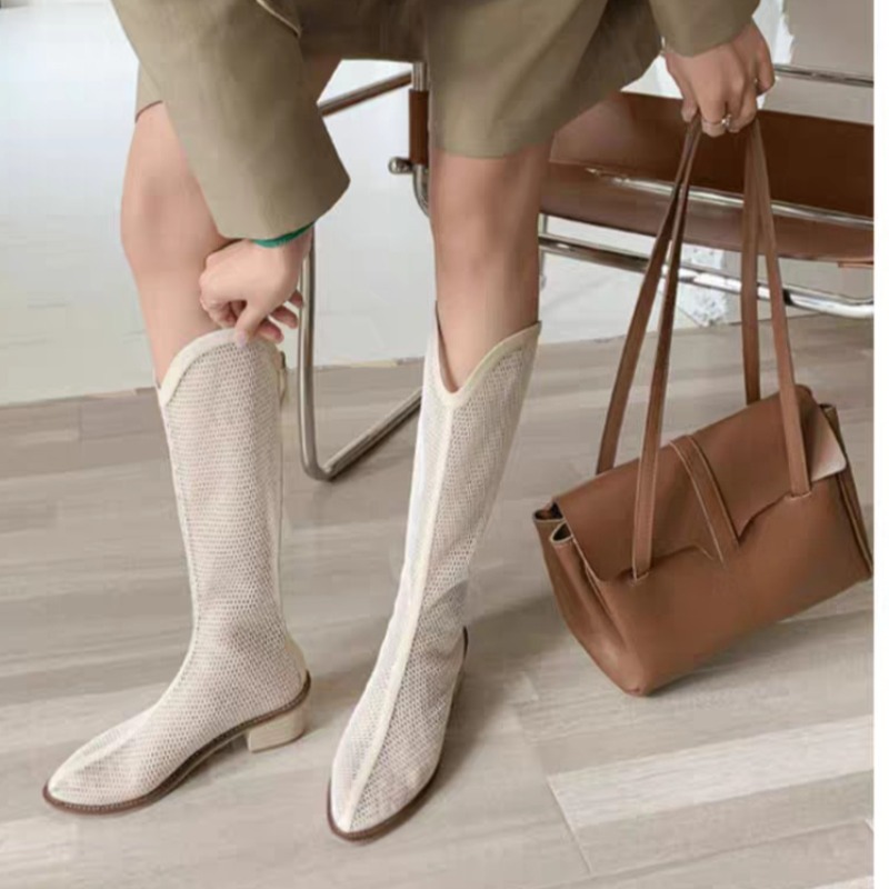 Mesh Tall Boots Summer New Rou - Soft Sole Booties review and price