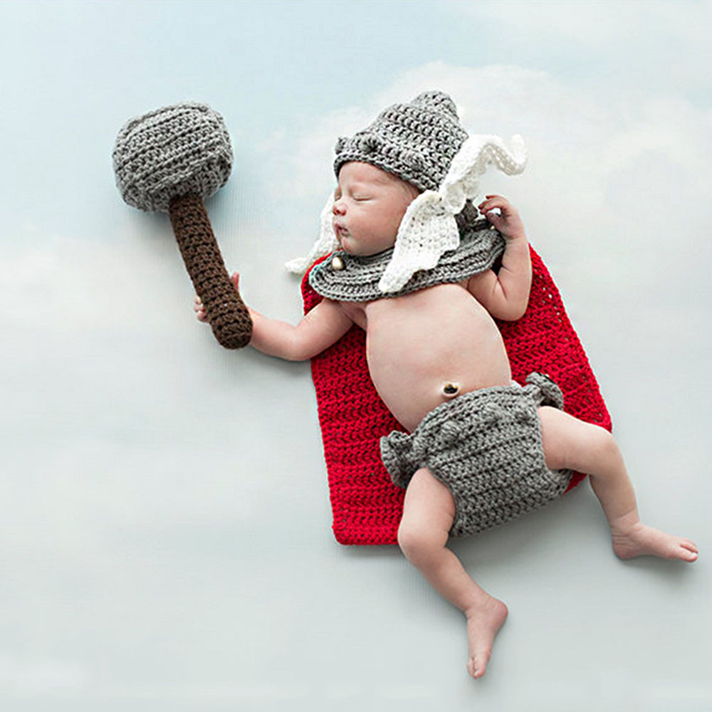 Newborn Photography Props Thor - Baby Clothing Sets Boy review and price