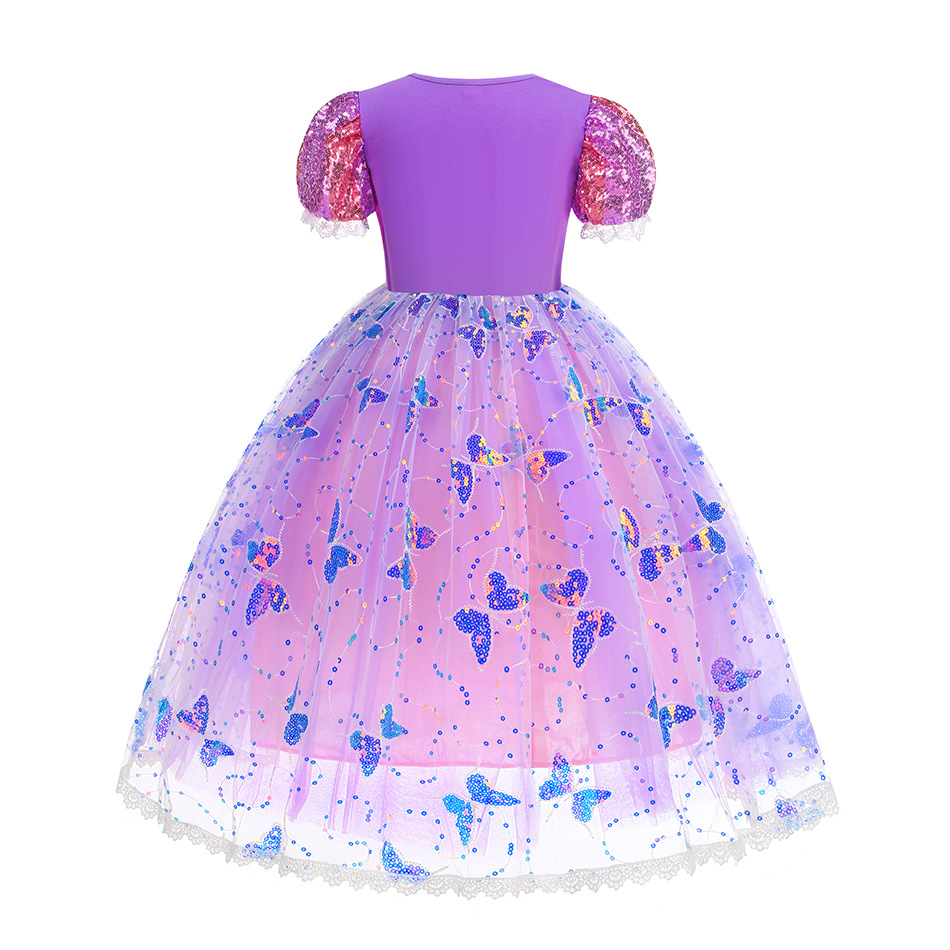Girl Rapunzel Dress LED Light  - Baby Clothing Europe review and price